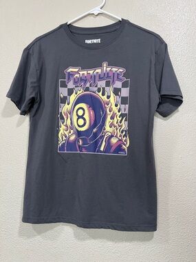 Fortnite Black Graphic 8-Ball Helmet Tee